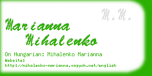 marianna mihalenko business card